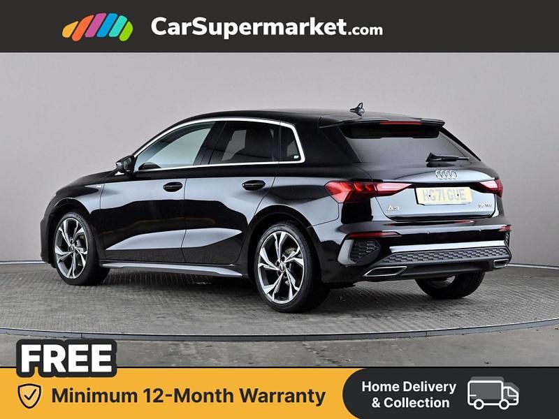 Used Audi A3 S-Line 2022 Black Sedan