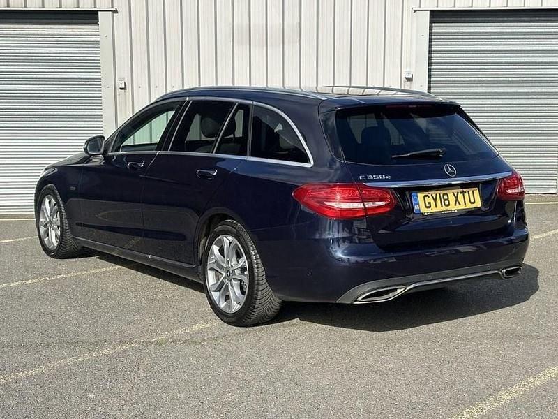 Used Mercedes C350e 2018 Blue Estate