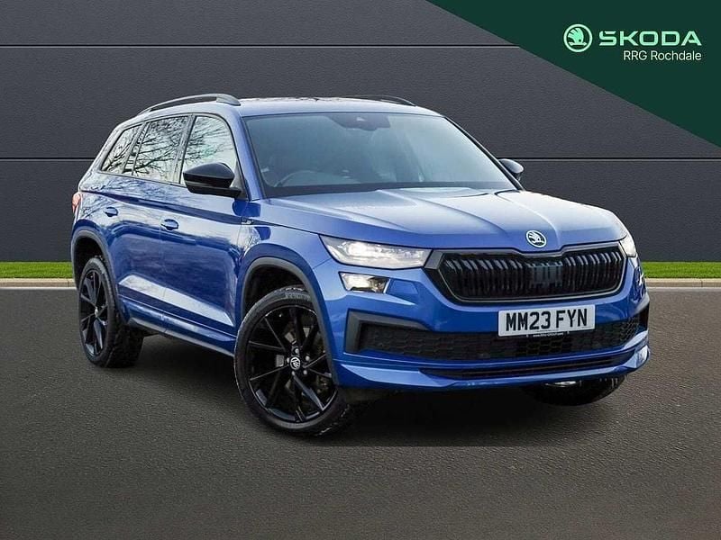Blue Used 2023 Skoda Kodiaq SportLine SUV | £27,500 (Good price) - Image 1/4