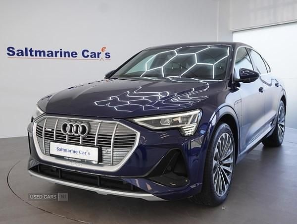Blue Used 2021 Audi e-tron S-Line SUV | £24,490 (Fair price) - Image 1/4