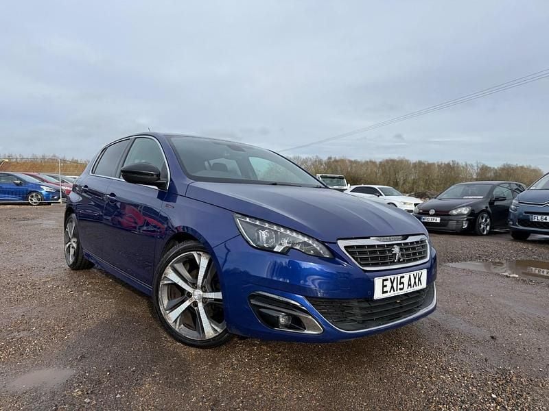 Used Peugeot 308 GT-line 115 HP (84 kW) 2015 Blue Hatchback