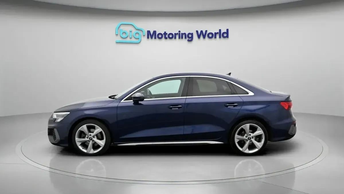 Used Audi A3 S-Line 150 HP (110 kW) 2021 Blue Sedan