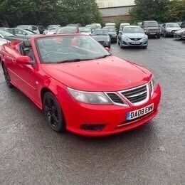 Red Used 2008 Saab 9-3 Cabriolet Linear Cabriolet | £1,495 (Good price) - Image 1/1