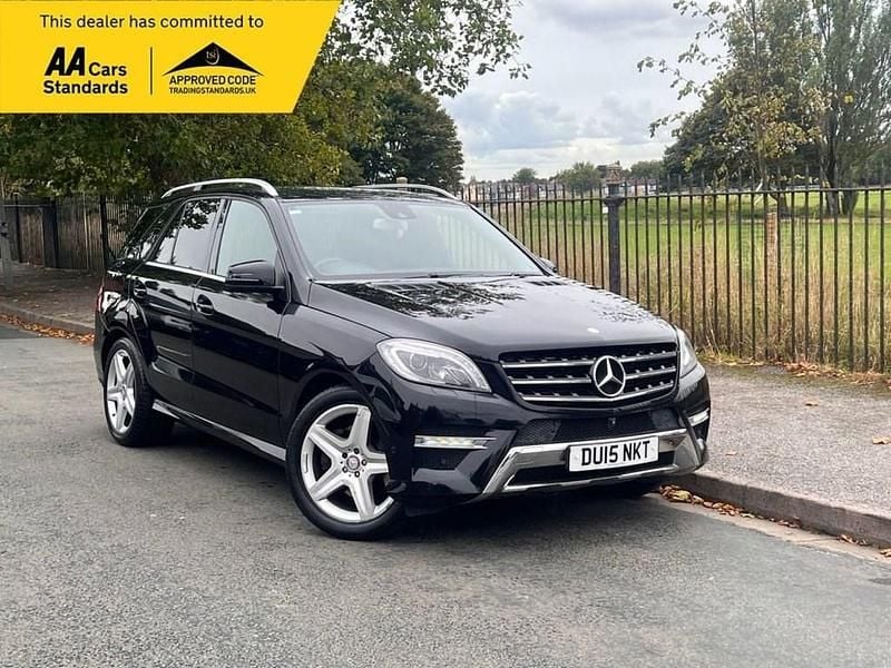 Black Used 2015 Mercedes ML250 AMG line SUV | £13,995 (Fair price) - Image 1/4