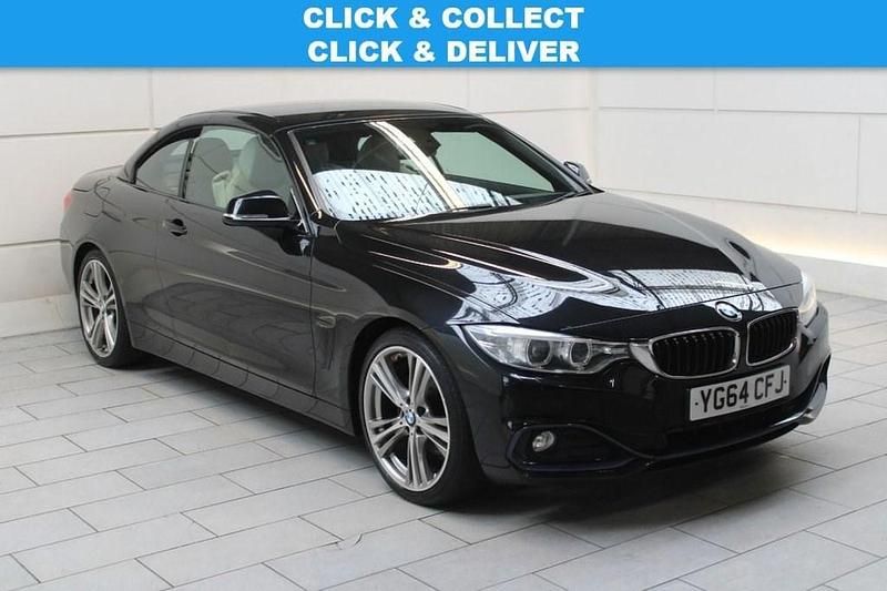 Black Used 2014 BMW 420 Sport Line Cabriolet | £12,750 (Fair price) - Image 1/3