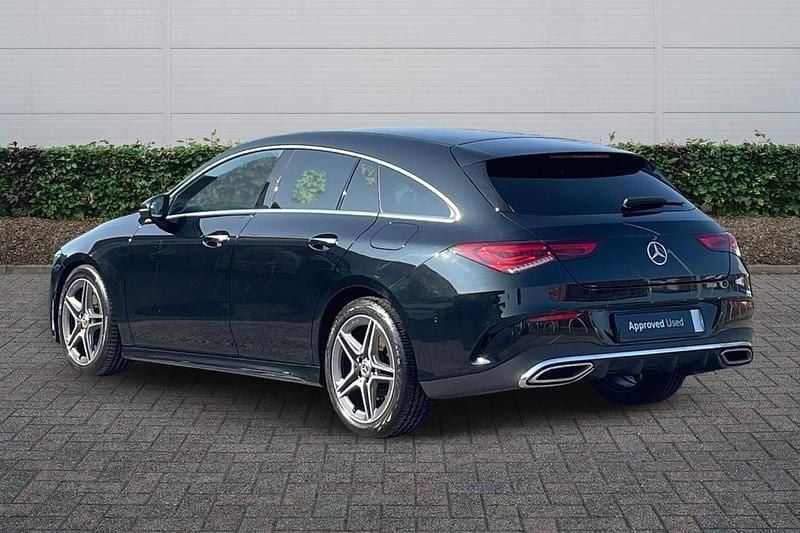 Used Mercedes CLA220 AMG Line Premium 2021 Cosmos black metallic Sedan