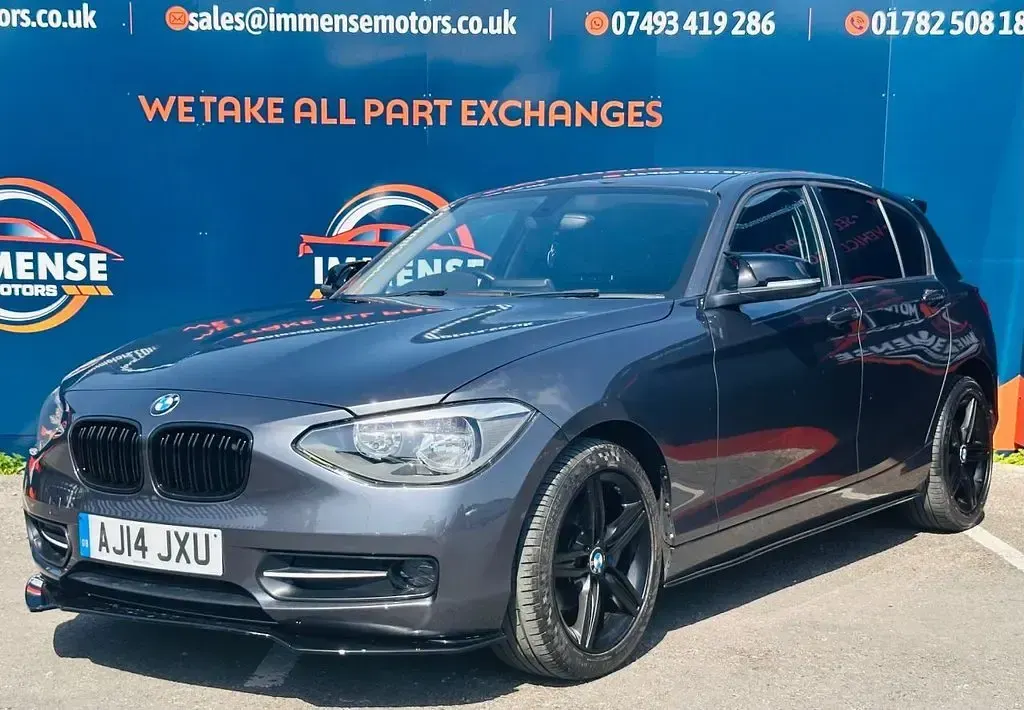 Used BMW 116 Sport Line 136 HP (100 kW) 2014 Grey Hatchback