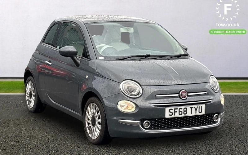 Grey Used 2018 Fiat 500 Lounge Hatchback | £7,699 (Fair price) - Image 1/3
