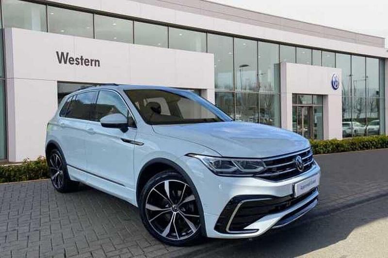 White Used 2022 VW Tiguan R-line SUV | £30,290 (A bit pricey) - Image 1/4