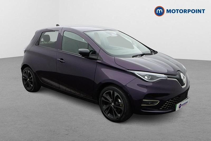Mauve/purple Used 2022 Renault Zoe Iconic Hatchback | £11,249 (Fair price) - Image 1/4