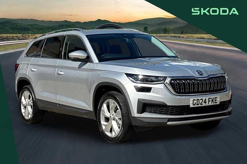 Brilliant silver Used 2024 Skoda Kodiaq SE L Executive SUV | £31,395 (Fair price) - Image 1/4