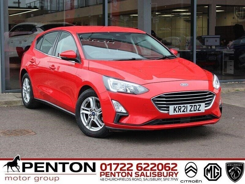 Red Used 2021 Ford Focus Zetec Hatchback | £13,790 (Good price) - Image 1/4
