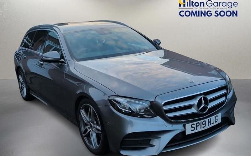 Used Mercedes E220 AMG line 194 HP (142 kW) 2019 Grey Estate