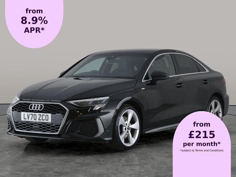 Black Used 2020 Audi A3 S-Line Sedan | £17,075 (Fair price) - Image 1/2