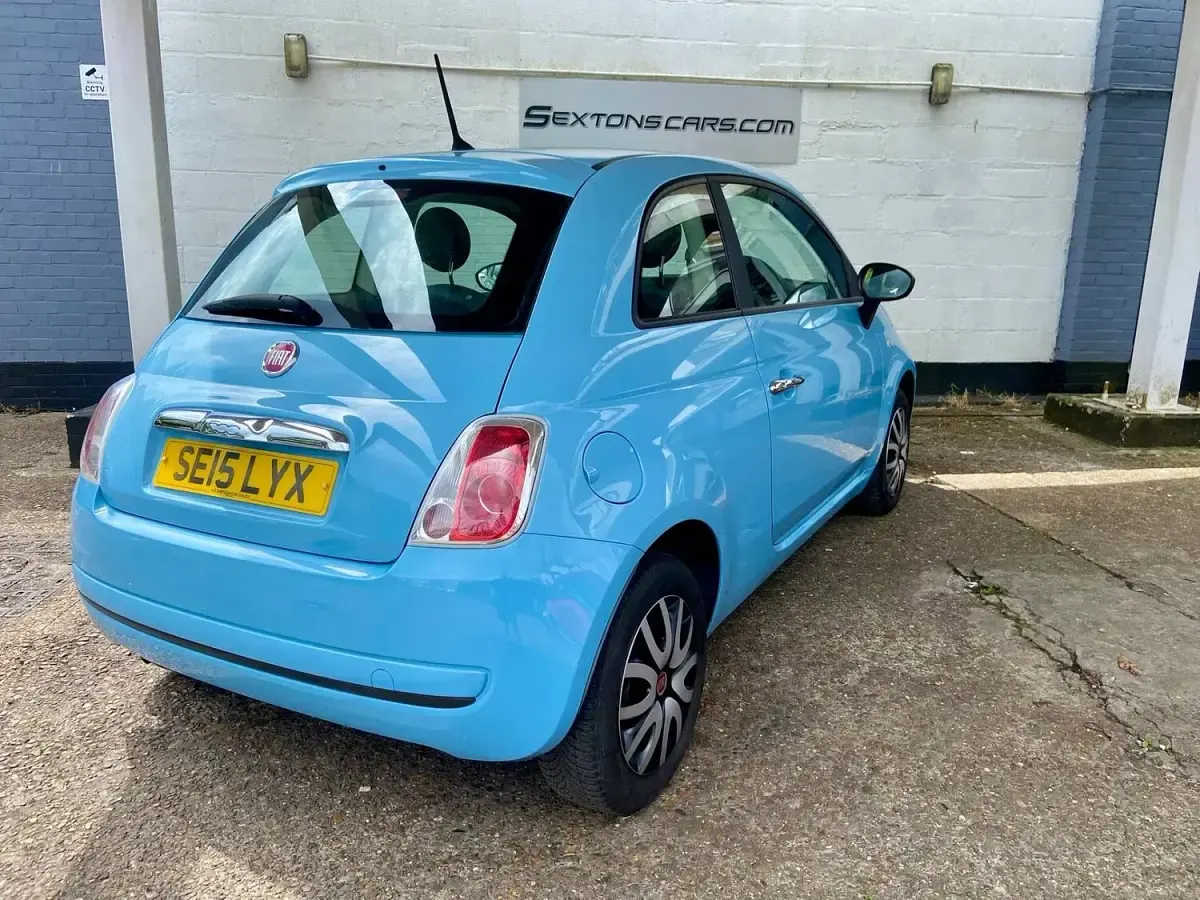 Used Fiat 500 Pop 69 HP (50 kW) 2015 Blue Hatchback