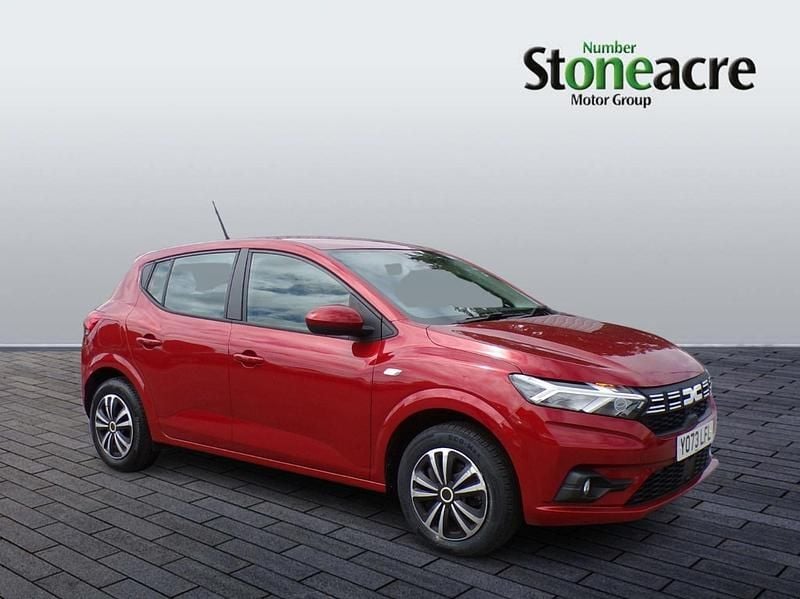 Red Used 2024 Dacia Sandero Expression Hatchback | £11,495 (Good price) - Image 1/4