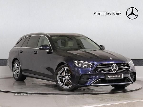 Used Mercedes E200 AMG line 200 HP (147 kW) 2022 Blue Estate