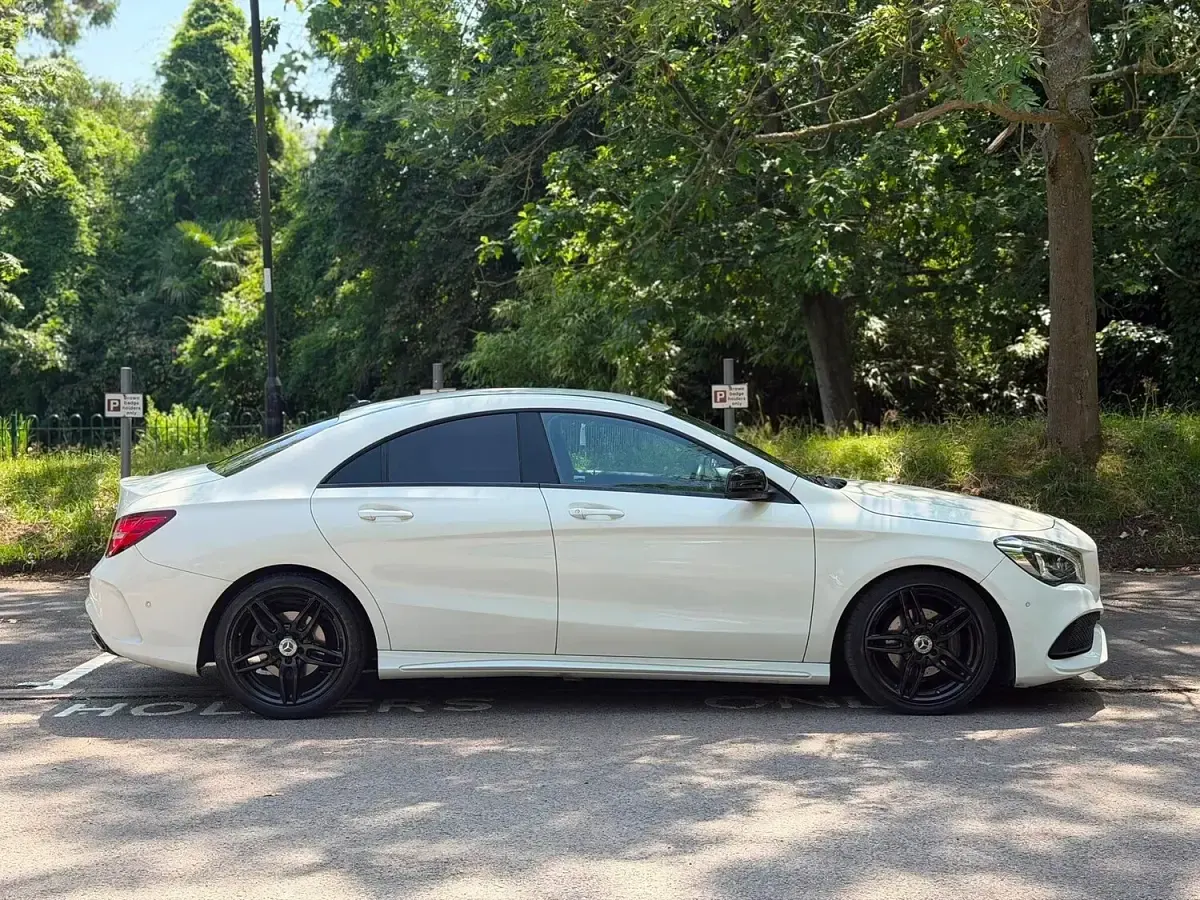 Used Mercedes CLA180 AMG line 2017 White Coupe