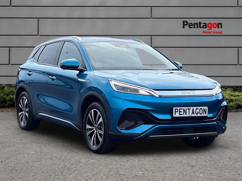 Surfing blue Used 2025 BYD Atto 3 Design SUV | £27,995 (Expensive) - Image 1/4