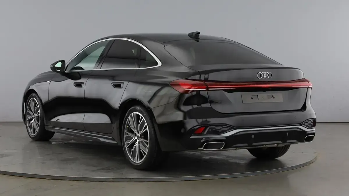 New Audi A5 S-Line 2026 Mythos black, metallic Hatchback