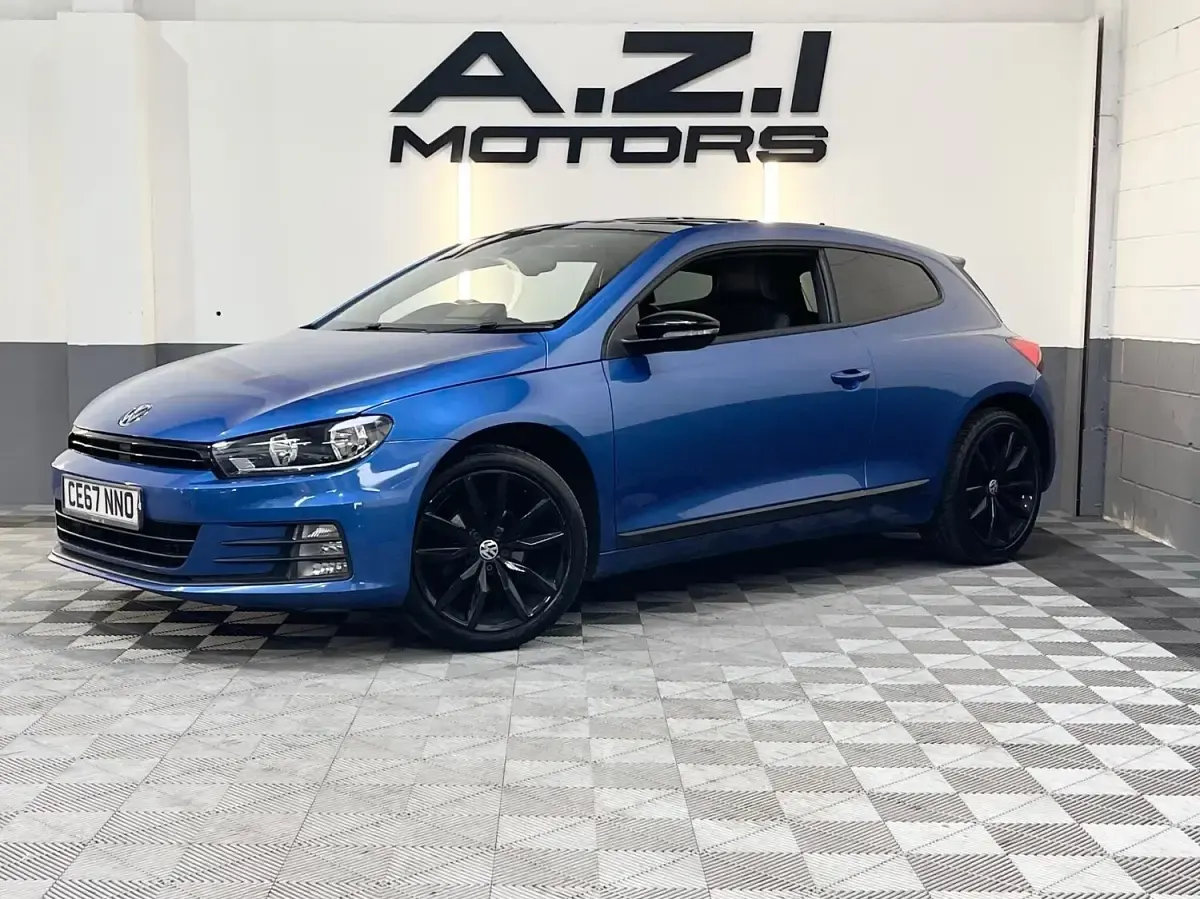 Used VW Scirocco Black Edition 125 HP (91 kW) 2017 Blue Coupe