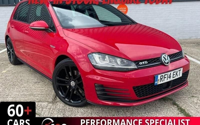 Red Used 2014 VW Golf VII GTD Hatchback | £8,134 (Good price) - Image 1/4
