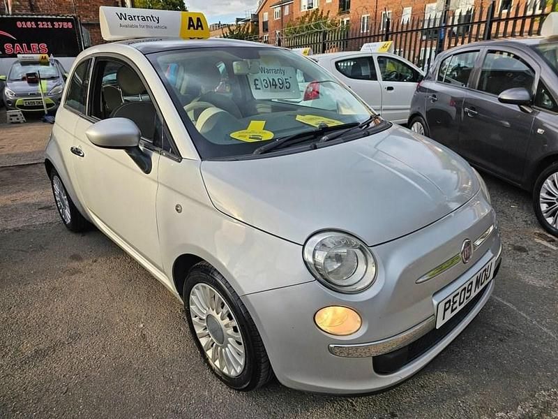Silver Used 2009 Fiat 500 Lounge Hatchback | £3,495 (Good price) - Image 1/4