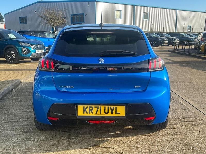 Used Peugeot e-208 Premium 98 kW (134 HP) 2021 Blue Hatchback