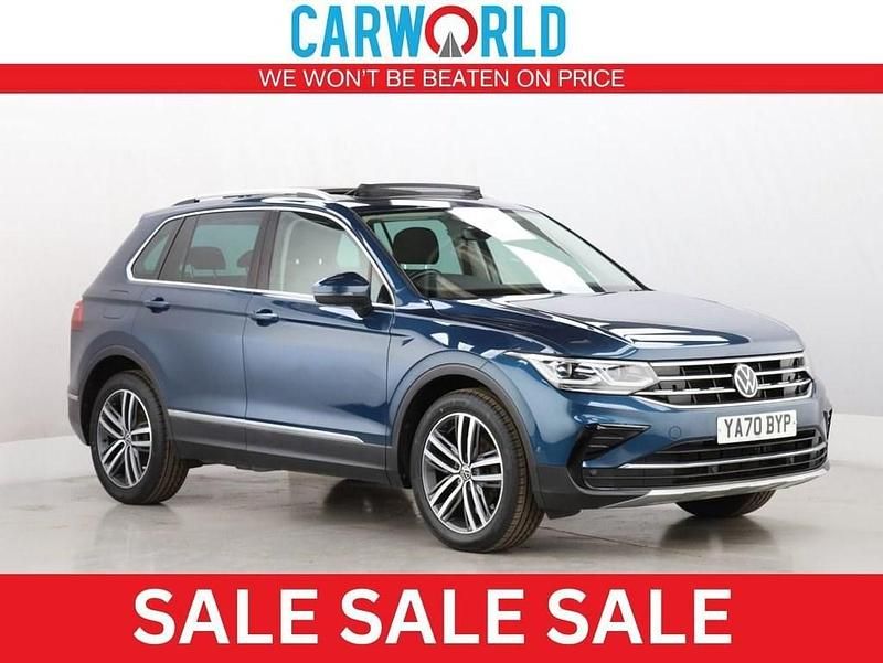Blue Used 2020 VW Tiguan Elegance SUV | £15,700 (Good price) - Image 1/3
