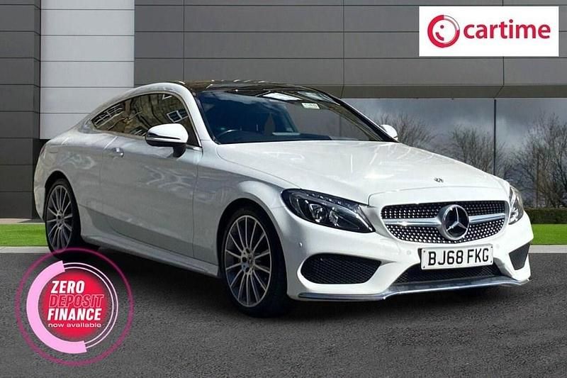 White Used 2018 Mercedes C220 AMG Line Premium Plus Coupe | £16,990 (A bit pricey) - Image 1/4