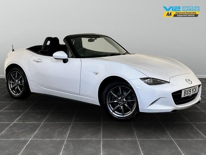 White Used 2019 Mazda MX5 Cabriolet | £13,595 (Good price) - Image 1/2