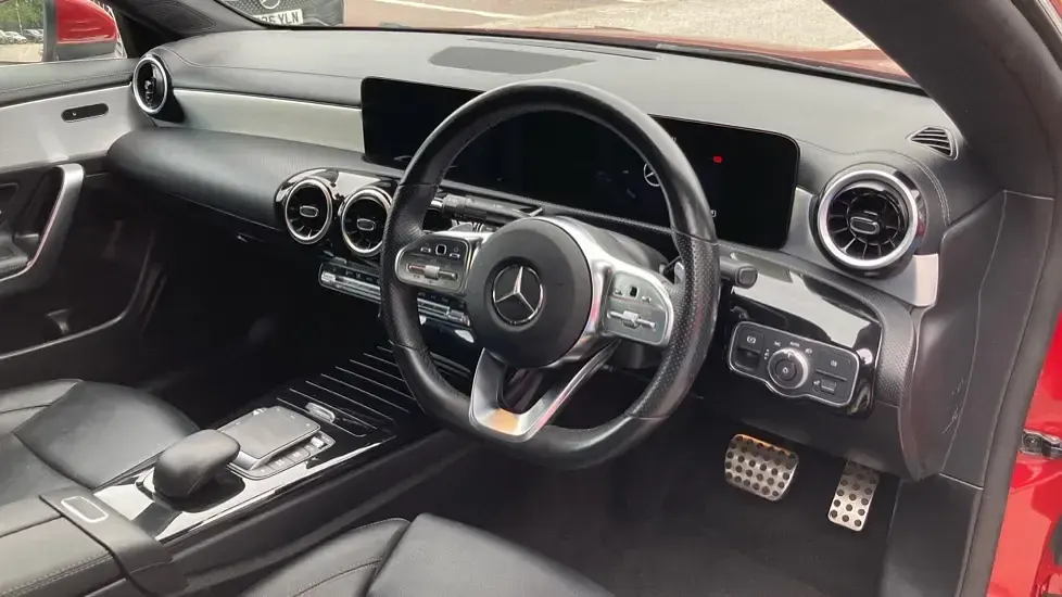Used Mercedes CLA200 AMG line 163 HP (119 kW) 2022 Patagonia red Coupe
