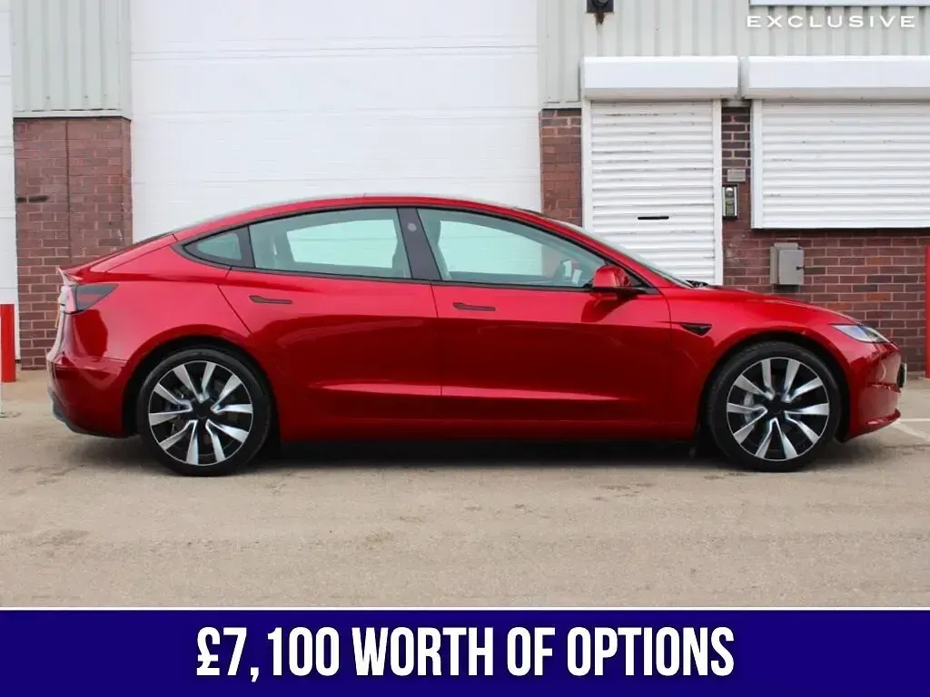 Used Tesla Model 3 Long Range RWD 366 kW (498 HP) 2025 Red Sedan