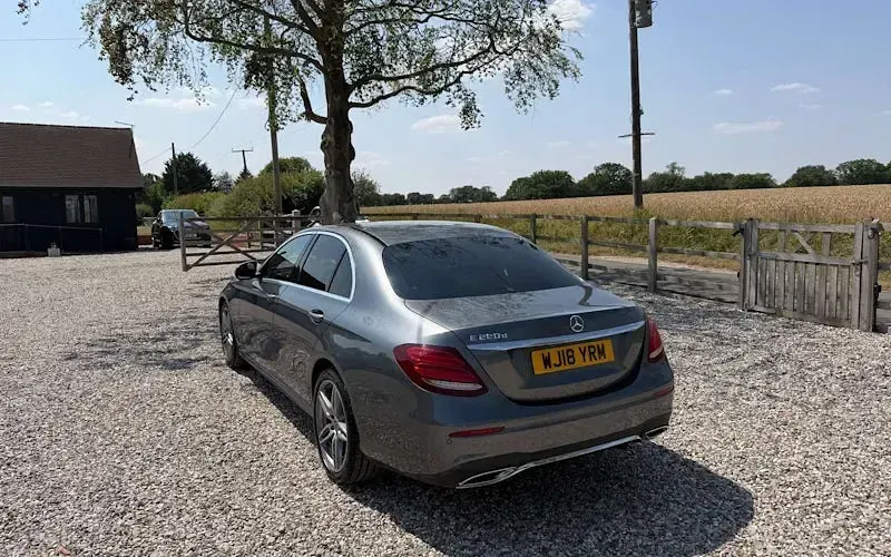 Used Mercedes E220 AMG line 194 HP (142 kW) 2018 Grey Sedan