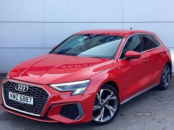 Used Audi A3 S-Line 2021 Red Sedan
