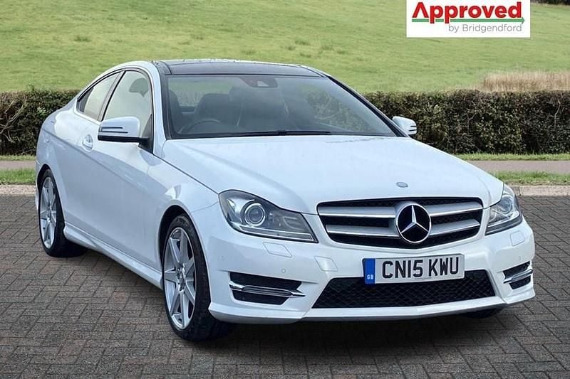 White Used 2015 Mercedes C180 Sport Edition Coupe | £10,450 (Fair price) - Image 1/1