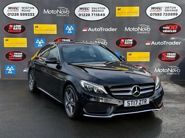 Used Mercedes C220 AMG line 170 HP (125 kW) 2017 Black Sedan