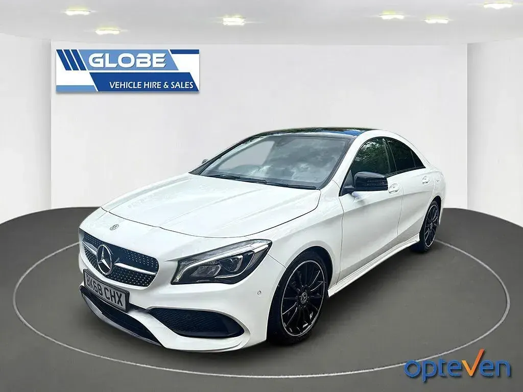 Used Mercedes CLA220 AMG line 2018 White Coupe