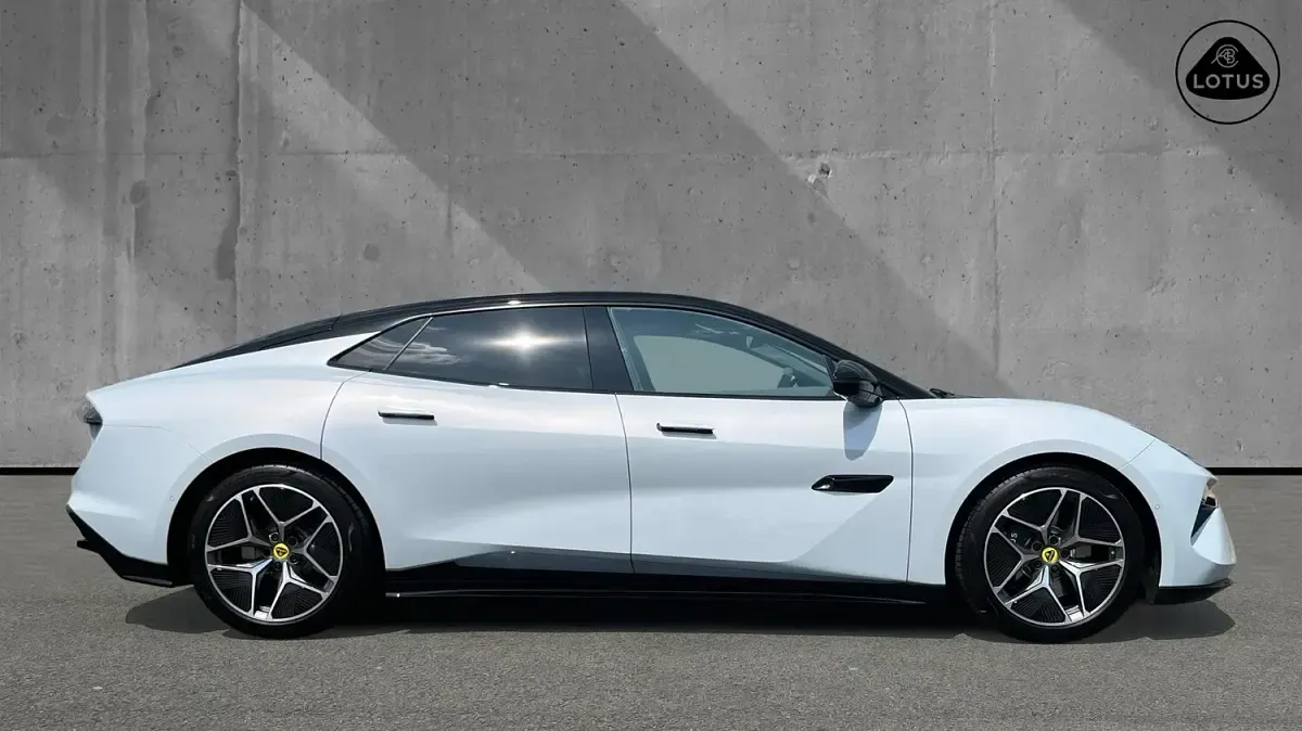 New Lotus Emeya 450 kW (612 HP) 2026 White Hatchback