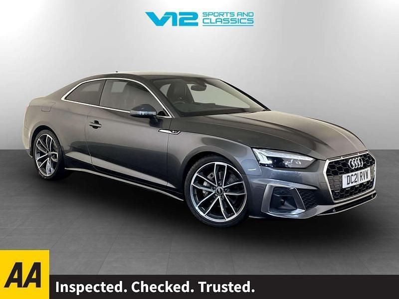Grey Used 2021 Audi A5 S-Line Coupe | £22,495 (Good price) - Image 1/2