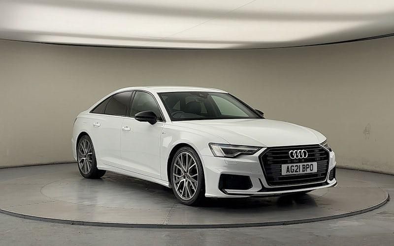 Used Audi A6 Black Edition 204 HP (150 kW) 2021 Glacier white Sedan