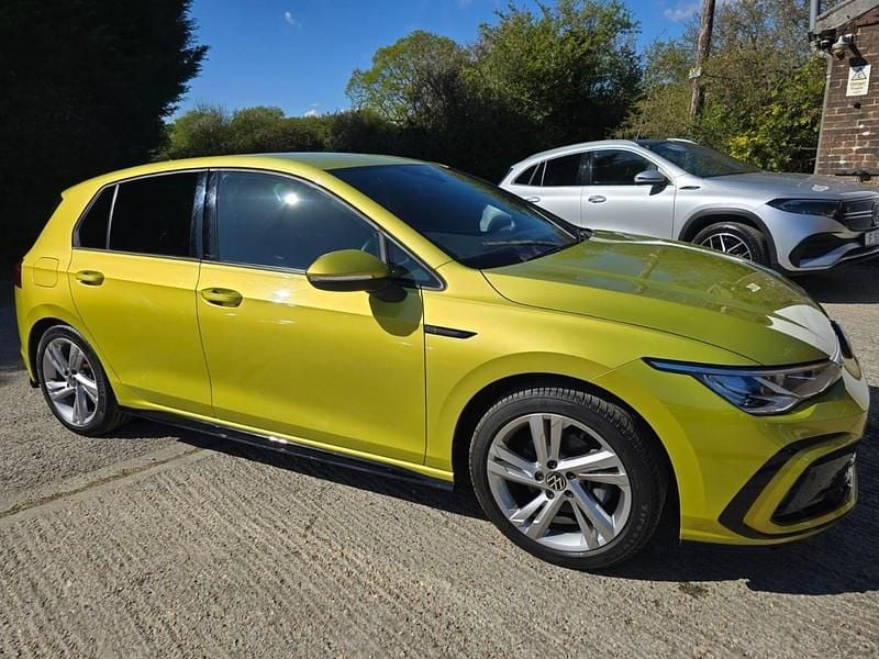 Yellow Used 2022 VW Golf VIII R-line Hatchback | £23,600 (Fair price) - Image 1/4