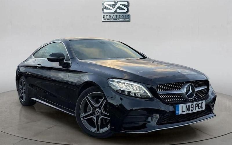Black Used 2019 Mercedes C200 AMG line Coupe | £16,490 (Fair price) - Image 1/4