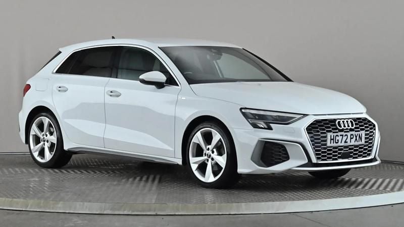 White Used 2022 Audi A3 S-Line Hatchback | £20,998 (Fair price) - Image 1/4