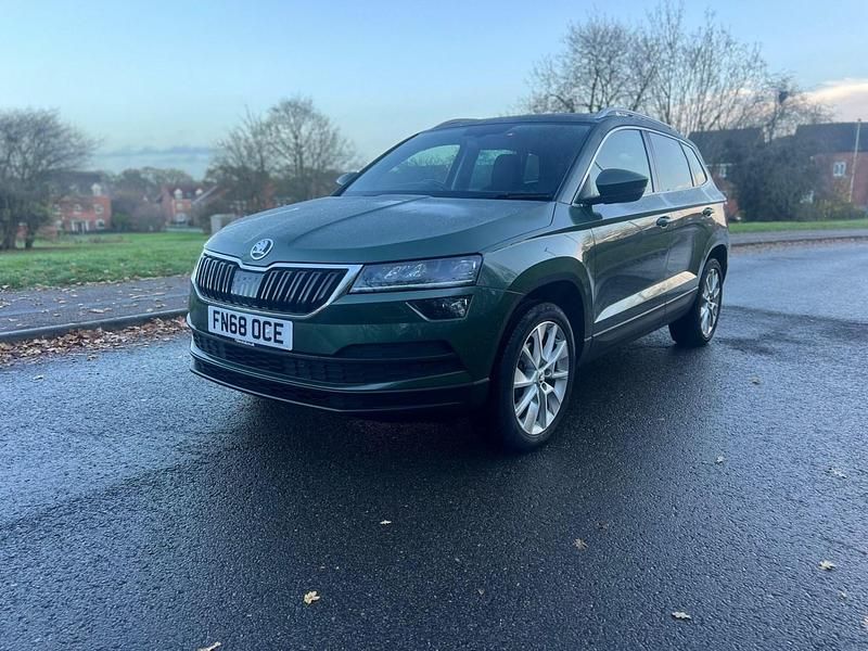 Used Skoda Karoq SE L 115 HP (84 kW) 2018 Green SUV