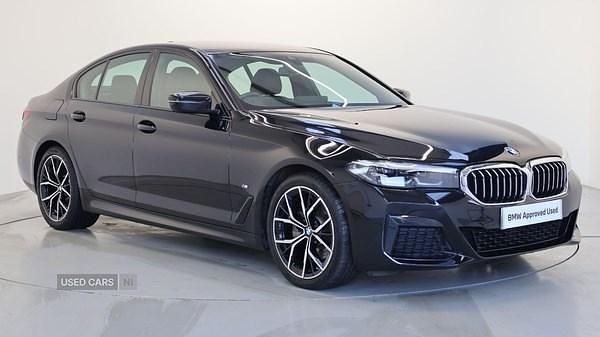 Black Used 2023 BMW 520 M Sport Sedan | £30,950 (Fair price) - Image 1/4