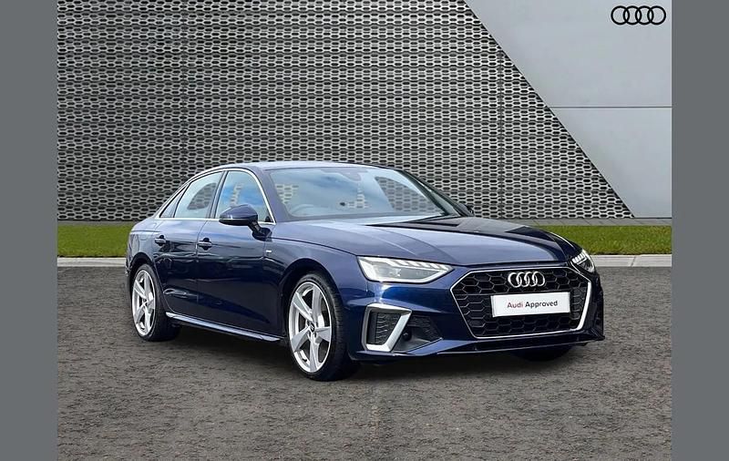 Used Audi A4 S-Line 147 HP (108 kW) 2020 Blue Sedan