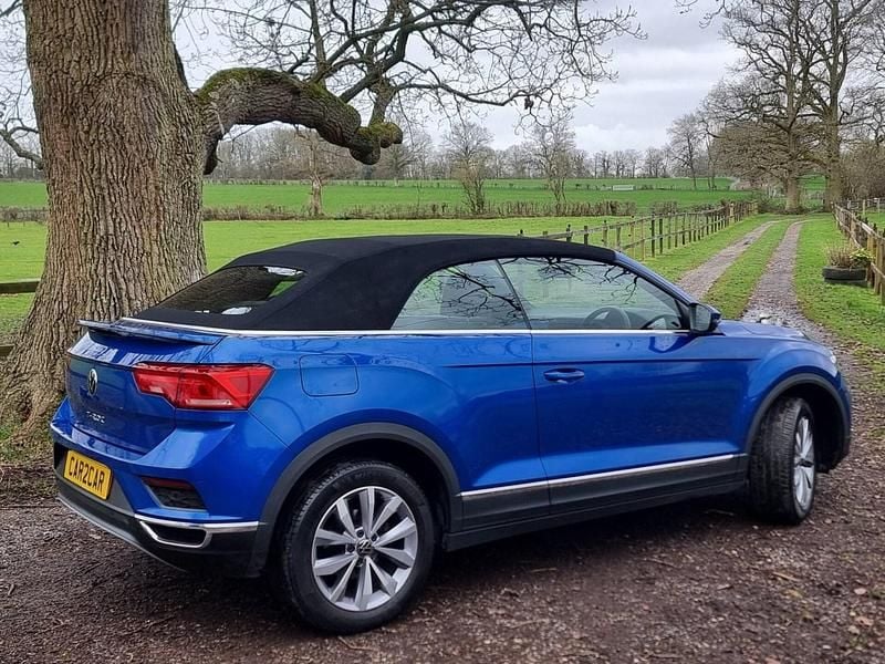 Used VW T-Roc Cabriolet Design 150 HP (110 kW) 2022 Blue Cabriolet