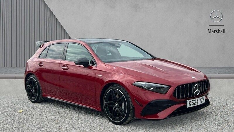Patagonia red Used 2024 Mercedes A35 AMG Premium Plus Hatchback | £38,583 - Image 1/4