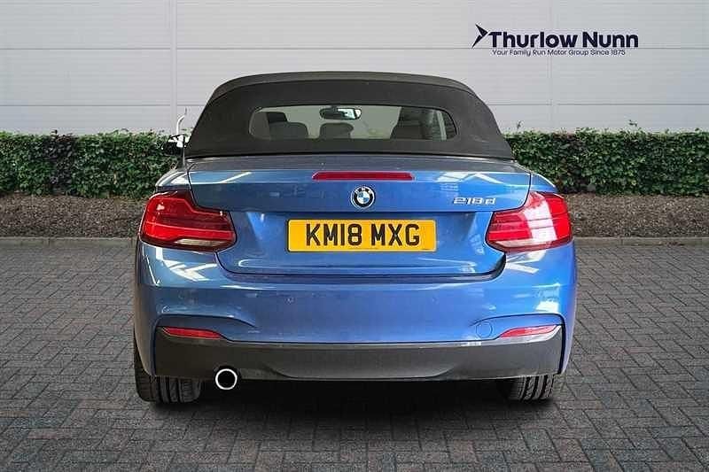 Used BMW 218 M Sport 150 HP (110 kW) 2018 Blue Cabriolet